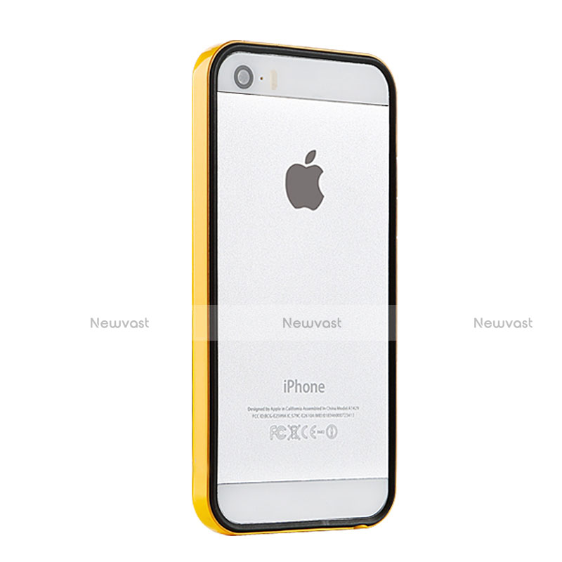 Luxury Aluminum Metal Frame Cover for Apple iPhone 5 Yellow