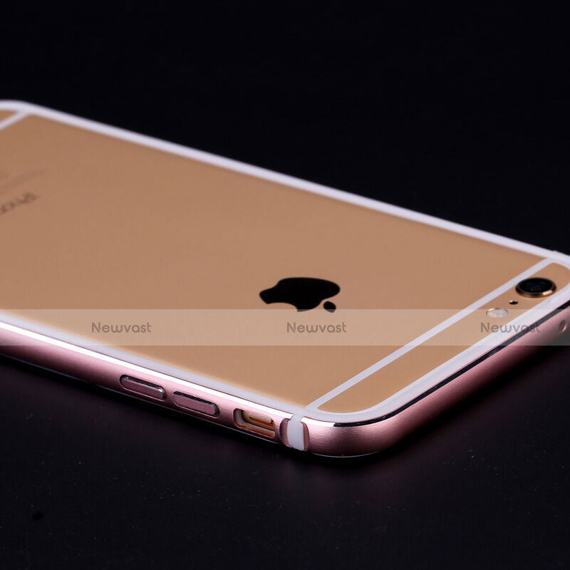 Luxury Aluminum Metal Frame Cover for Apple iPhone 6 Plus Rose Gold