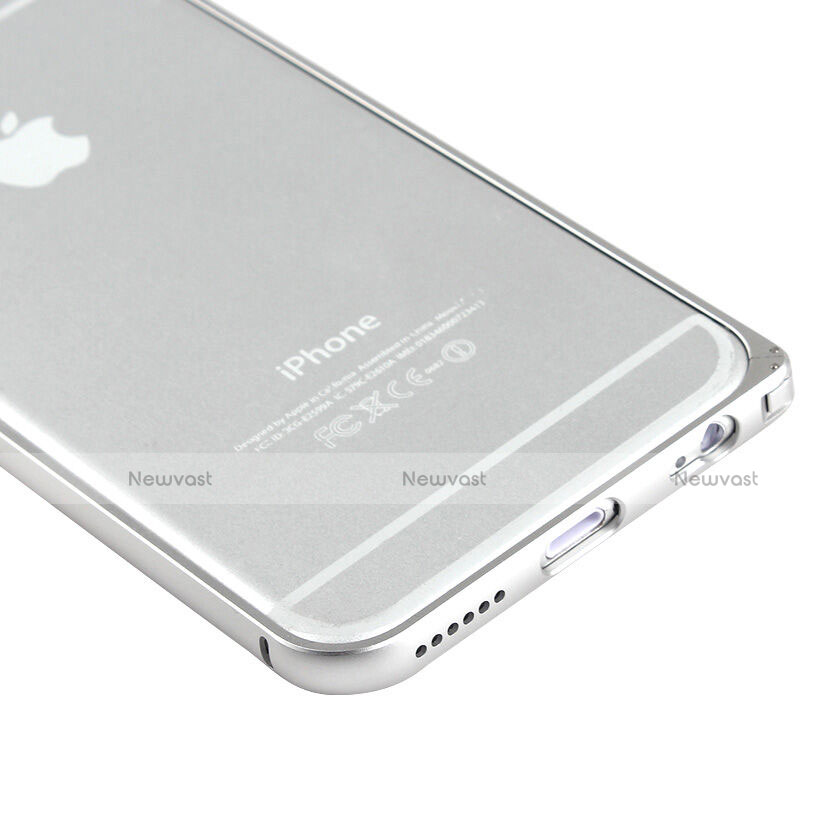 Luxury Aluminum Metal Frame Cover for Apple iPhone 6 Plus Silver