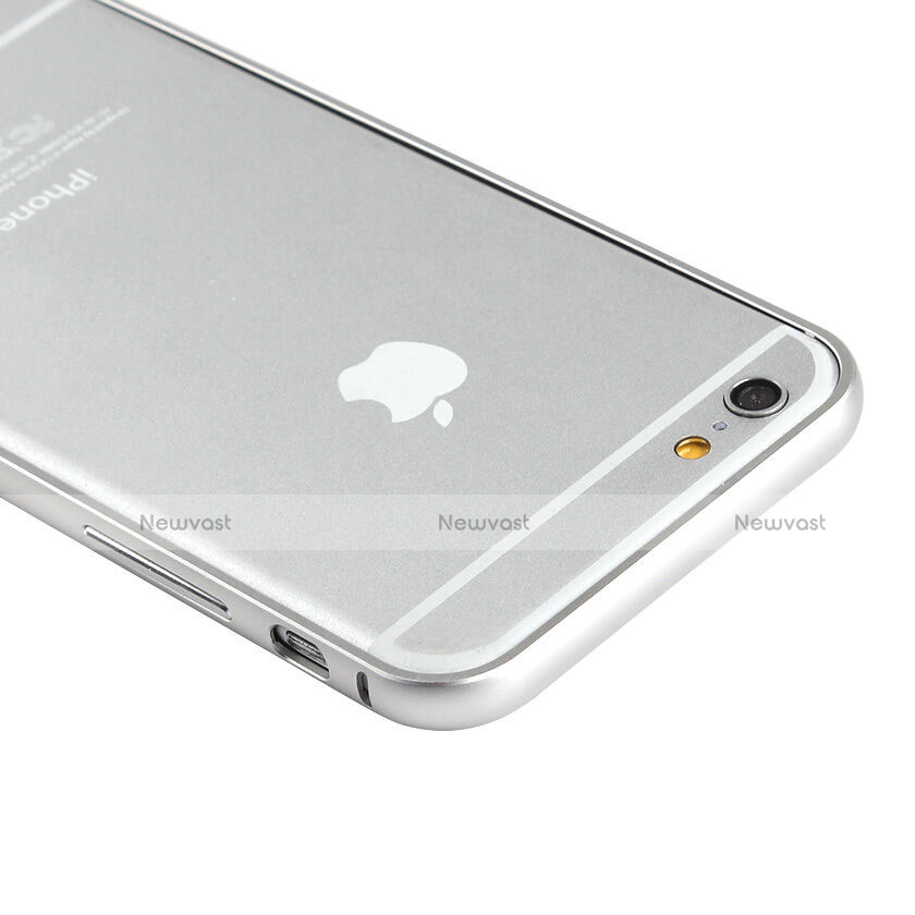 Luxury Aluminum Metal Frame Cover for Apple iPhone 6 Plus Silver