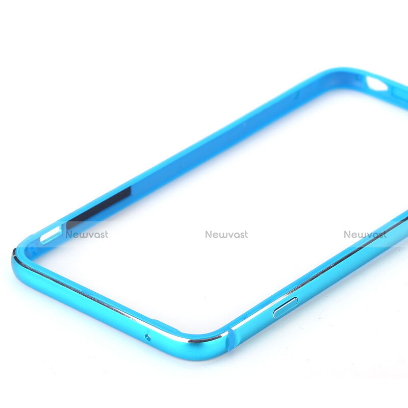 Luxury Aluminum Metal Frame Cover for Apple iPhone 6 Plus Sky Blue