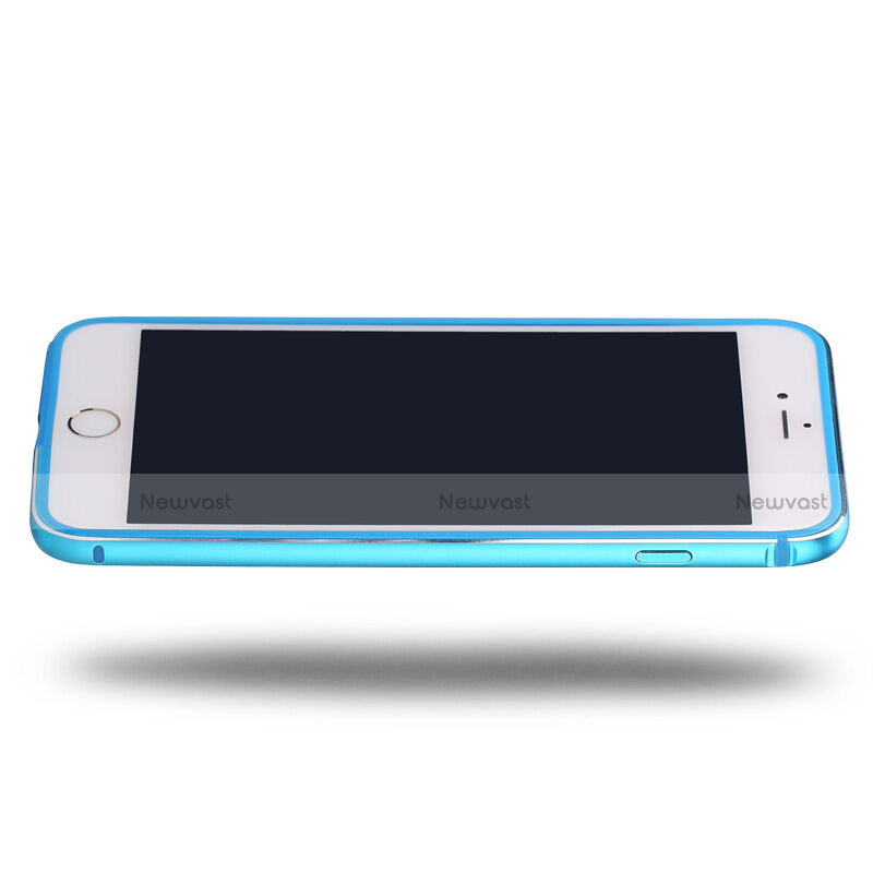 Luxury Aluminum Metal Frame Cover for Apple iPhone 6 Sky Blue