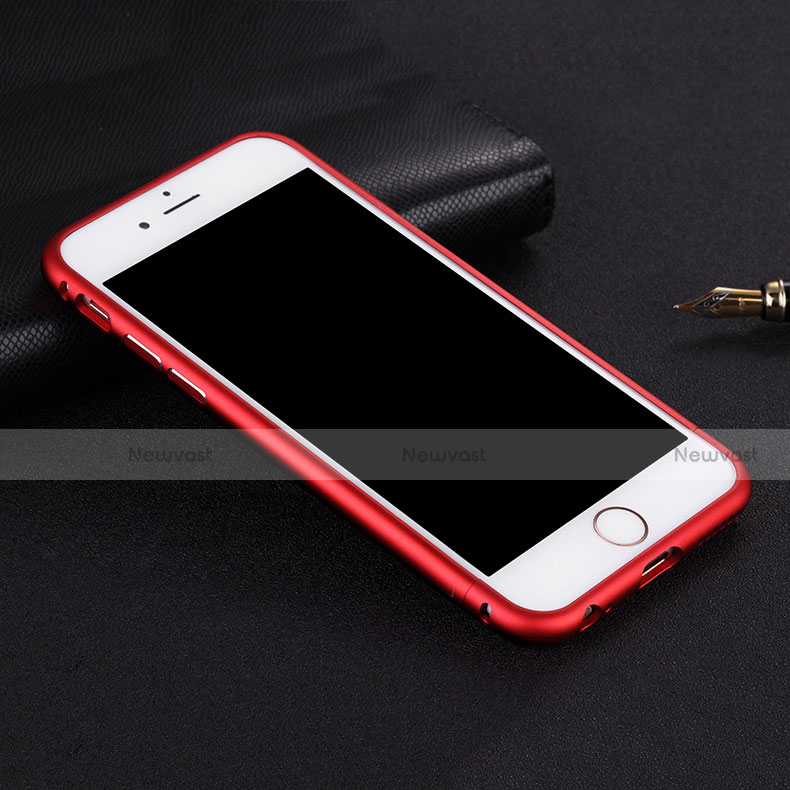 Luxury Aluminum Metal Frame Cover for Apple iPhone 6S Red