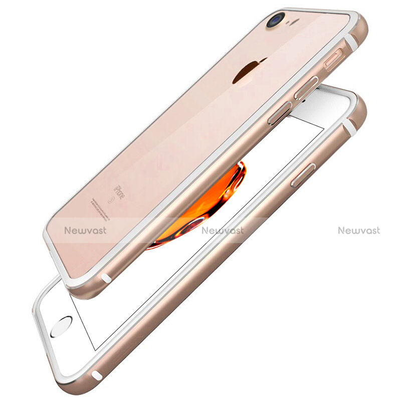 Luxury Aluminum Metal Frame Cover for Apple iPhone 8 Gold