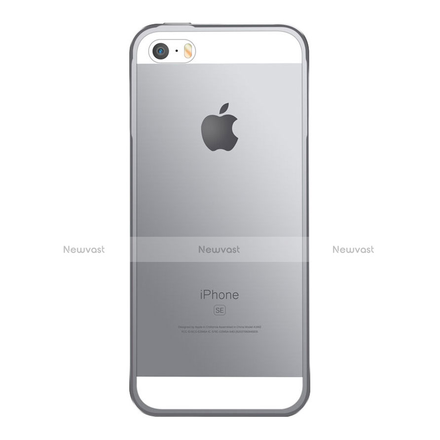 Luxury Aluminum Metal Frame Cover for Apple iPhone SE Gray