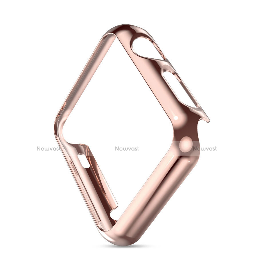 Luxury Aluminum Metal Frame Cover for Apple iWatch 2 38mm Pink