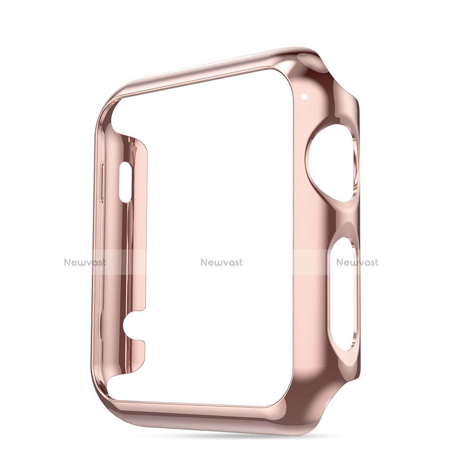 Luxury Aluminum Metal Frame Cover for Apple iWatch 2 42mm Pink