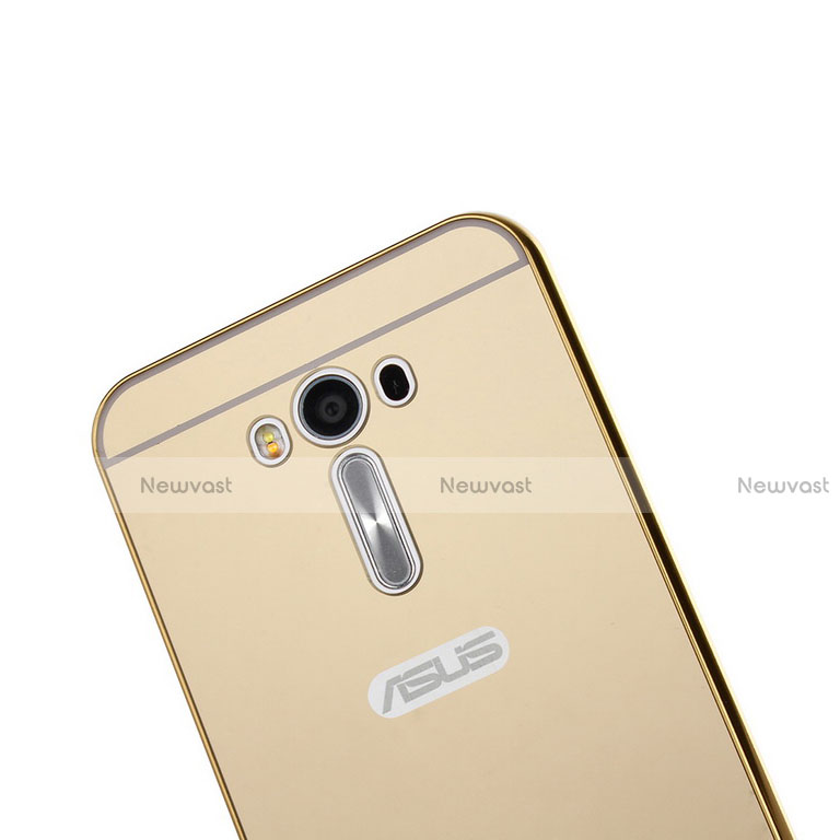 Luxury Aluminum Metal Frame Cover for Asus Zenfone 2 Laser ZE500KL ZE550KL Gold