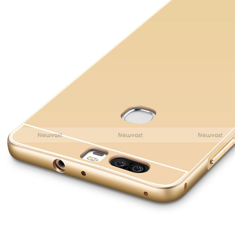 Luxury Aluminum Metal Frame Cover for Huawei Honor V8 Gold