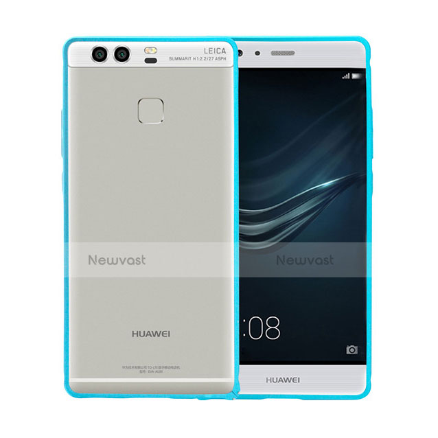 Luxury Aluminum Metal Frame Cover for Huawei P9 Plus Sky Blue