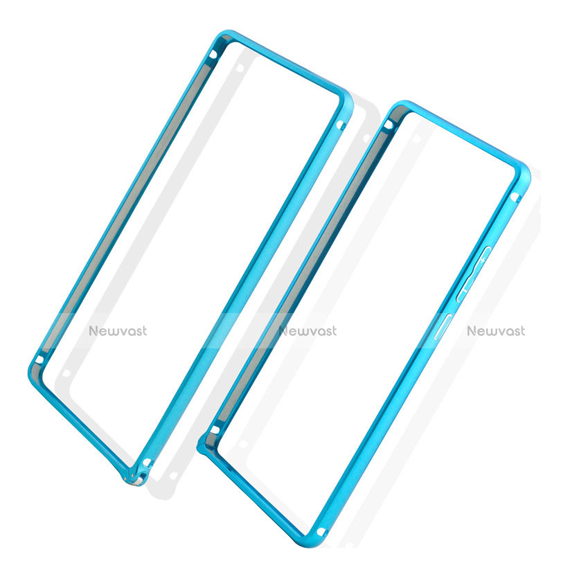 Luxury Aluminum Metal Frame Cover for Huawei P9 Plus Sky Blue