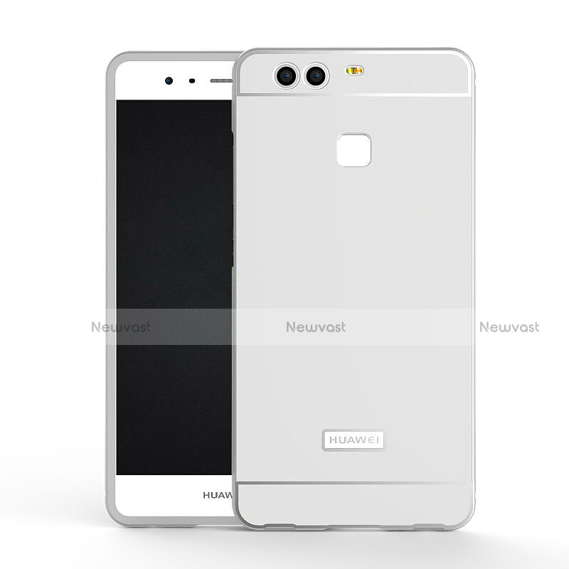 Luxury Aluminum Metal Frame Cover for Huawei P9 Silver