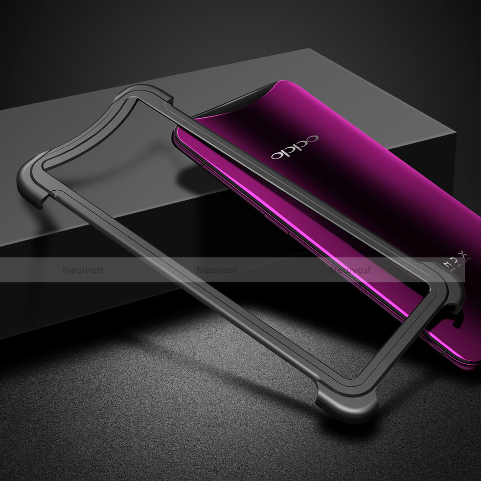 Luxury Aluminum Metal Frame Cover for Oppo Find X Black