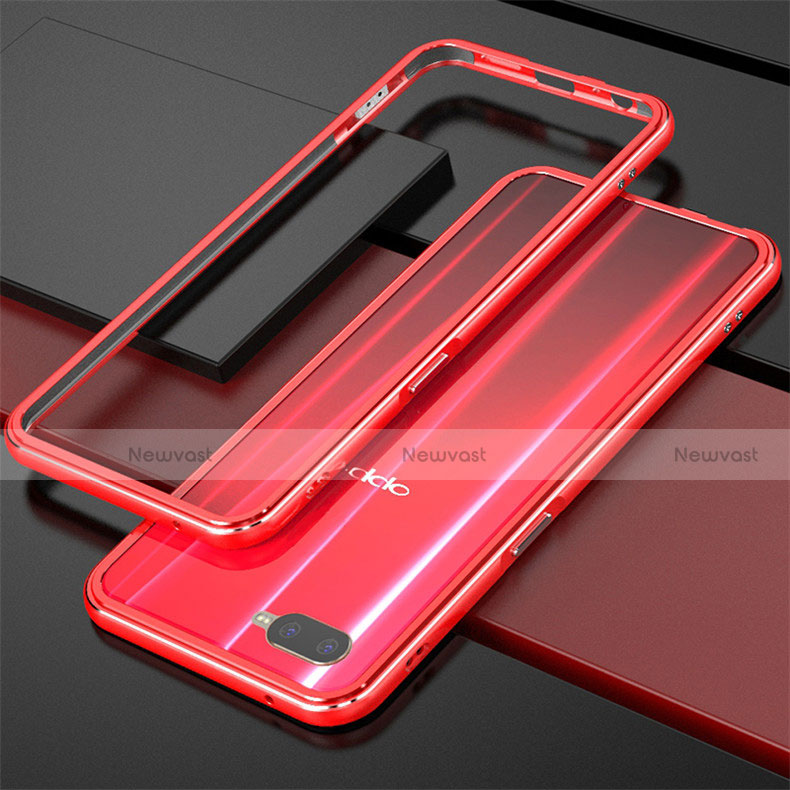 Luxury Aluminum Metal Frame Cover for Oppo R15X Red