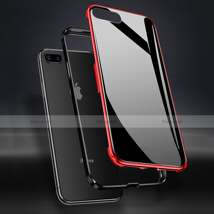 Luxury Aluminum Metal Frame Mirror Cover Case 360 Degrees for Apple iPhone 7 Plus