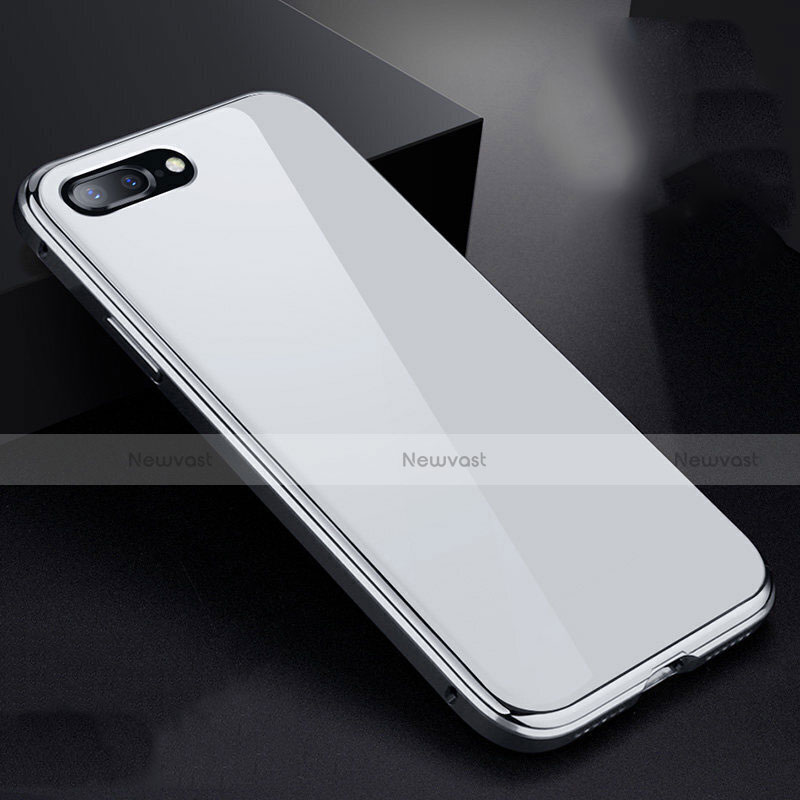 Luxury Aluminum Metal Frame Mirror Cover Case 360 Degrees for Apple iPhone 8 Plus