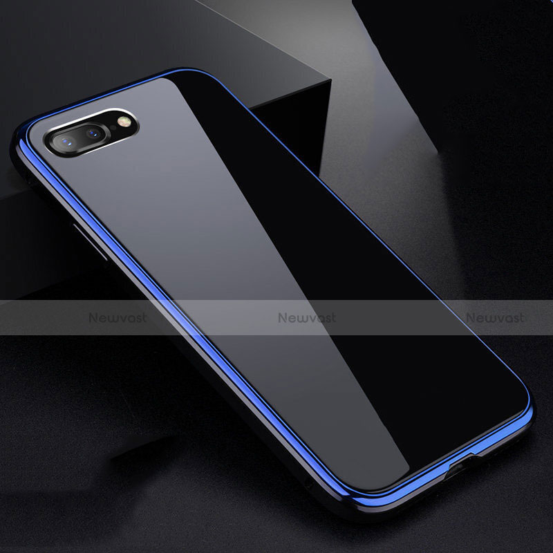 Luxury Aluminum Metal Frame Mirror Cover Case 360 Degrees for Apple iPhone 8 Plus