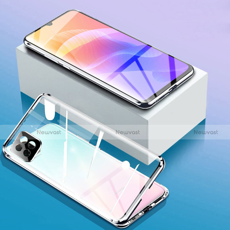 Luxury Aluminum Metal Frame Mirror Cover Case 360 Degrees for Huawei Enjoy 20 5G