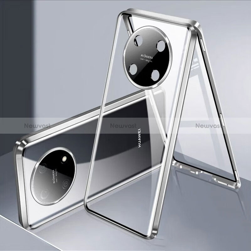 Luxury Aluminum Metal Frame Mirror Cover Case 360 Degrees for Huawei Enjoy 50 Pro