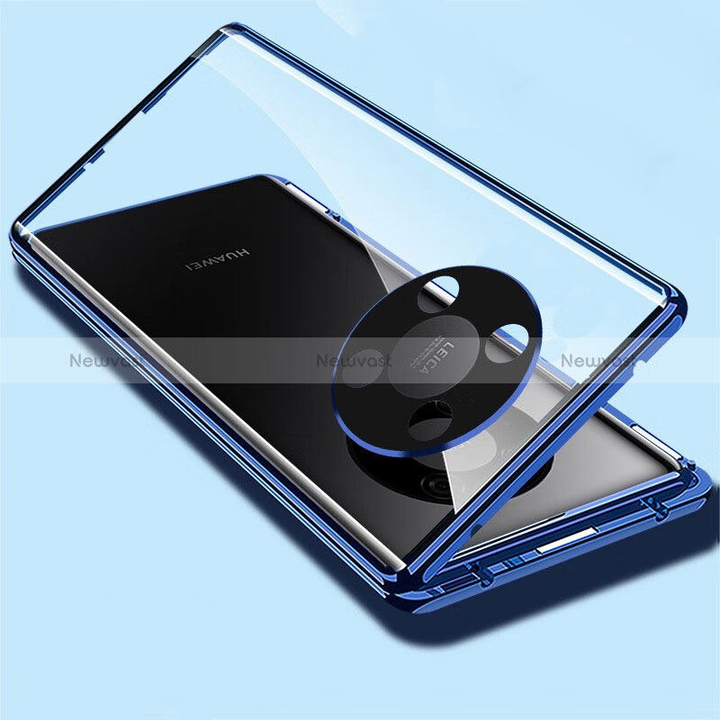 Luxury Aluminum Metal Frame Mirror Cover Case 360 Degrees for Huawei Enjoy 50 Pro