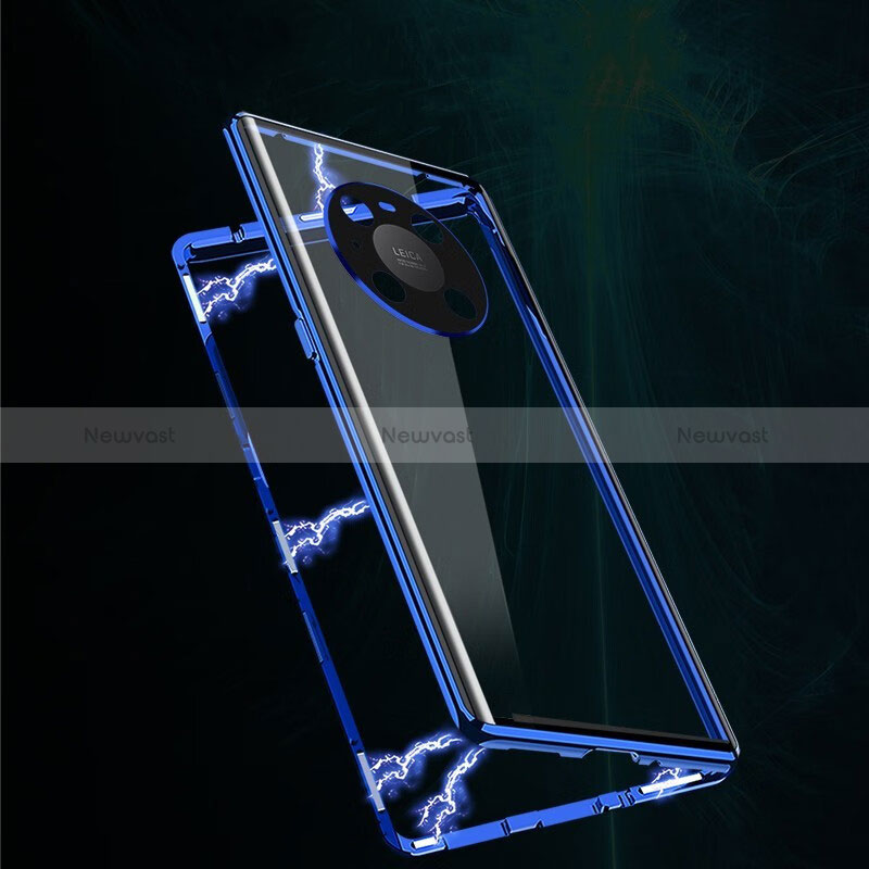 Luxury Aluminum Metal Frame Mirror Cover Case 360 Degrees for Huawei Enjoy 50 Pro