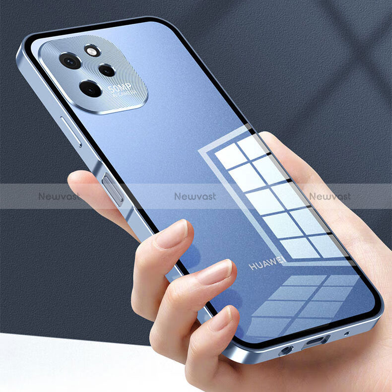 Luxury Aluminum Metal Frame Mirror Cover Case 360 Degrees for Huawei Enjoy 50z