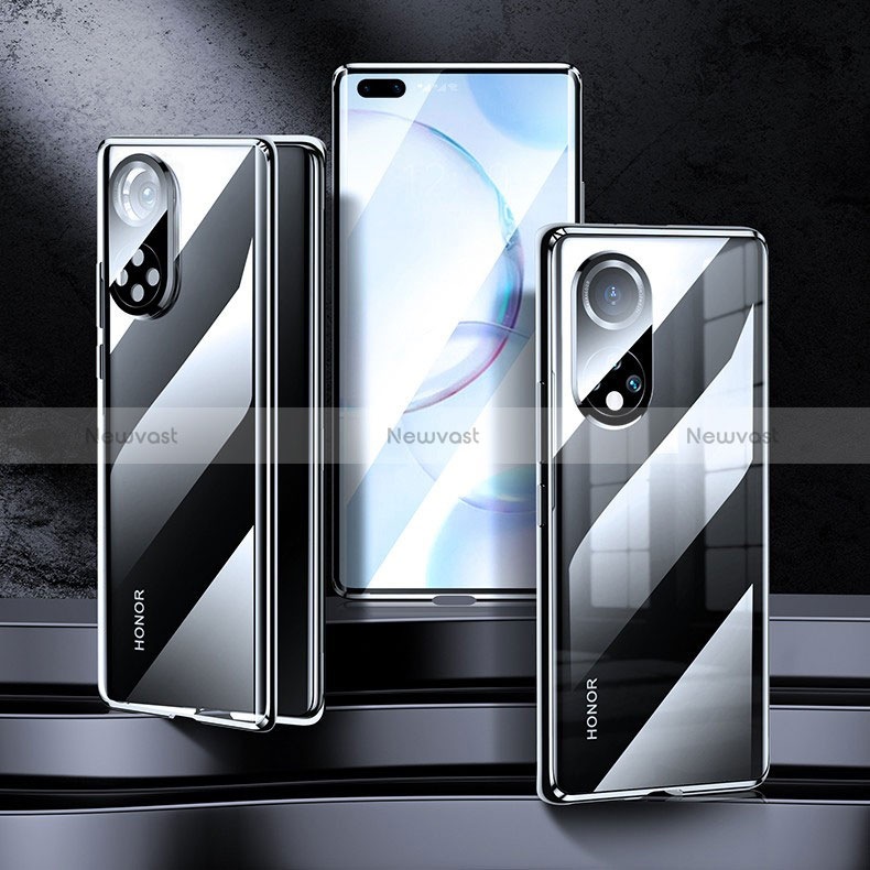 Luxury Aluminum Metal Frame Mirror Cover Case 360 Degrees for Huawei Honor 50 Pro 5G