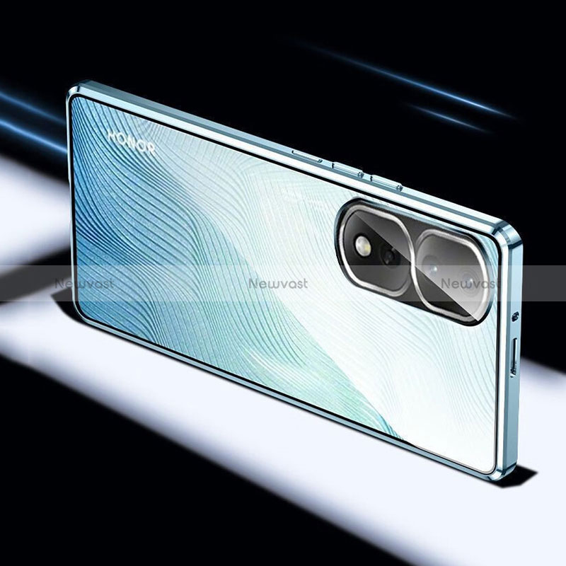 Luxury Aluminum Metal Frame Mirror Cover Case 360 Degrees for Huawei Honor 80 Pro Flat 5G