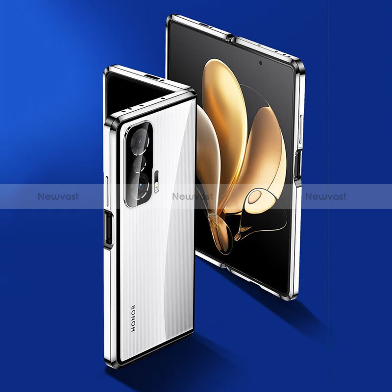 Luxury Aluminum Metal Frame Mirror Cover Case 360 Degrees for Huawei Honor Magic V 5G