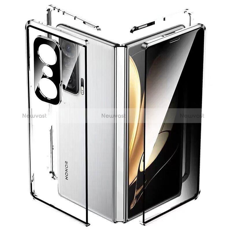 Luxury Aluminum Metal Frame Mirror Cover Case 360 Degrees for Huawei Honor Magic Vs 5G