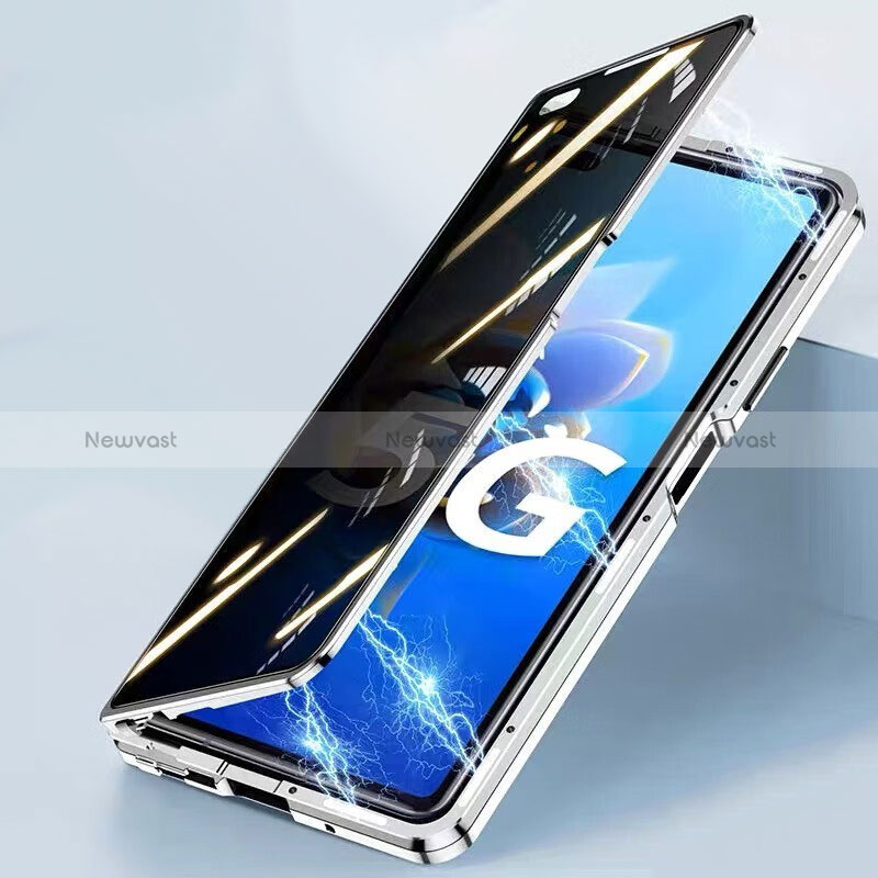 Luxury Aluminum Metal Frame Mirror Cover Case 360 Degrees for Huawei Honor Magic Vs 5G