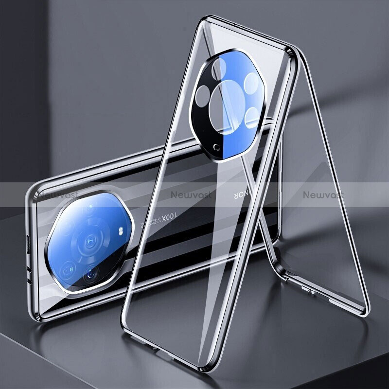 Luxury Aluminum Metal Frame Mirror Cover Case 360 Degrees for Huawei Honor Magic3 Pro+ Plus 5G