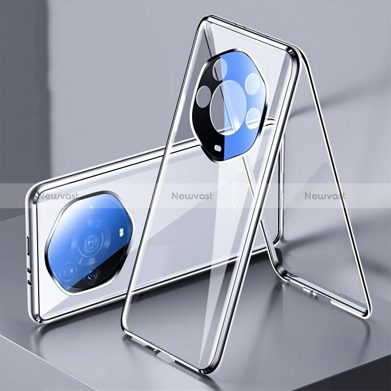 Luxury Aluminum Metal Frame Mirror Cover Case 360 Degrees for Huawei Honor Magic3 Pro+ Plus 5G