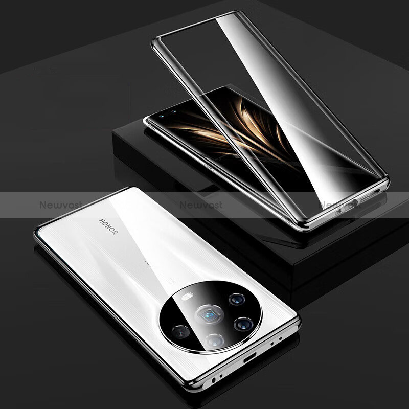 Luxury Aluminum Metal Frame Mirror Cover Case 360 Degrees for Huawei Honor Magic4 Ultimate 5G