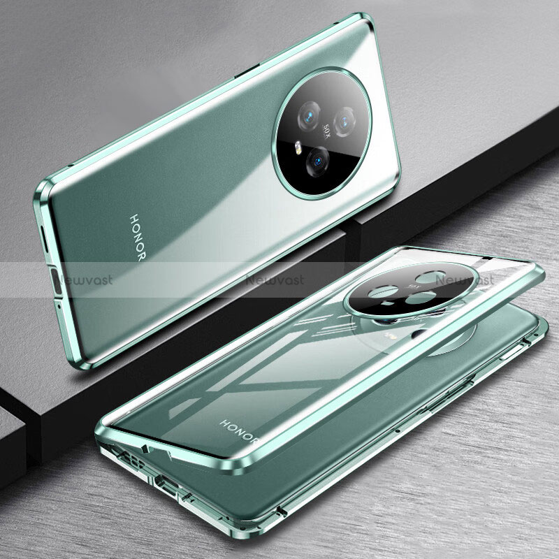 Luxury Aluminum Metal Frame Mirror Cover Case 360 Degrees for Huawei Honor Magic5 5G