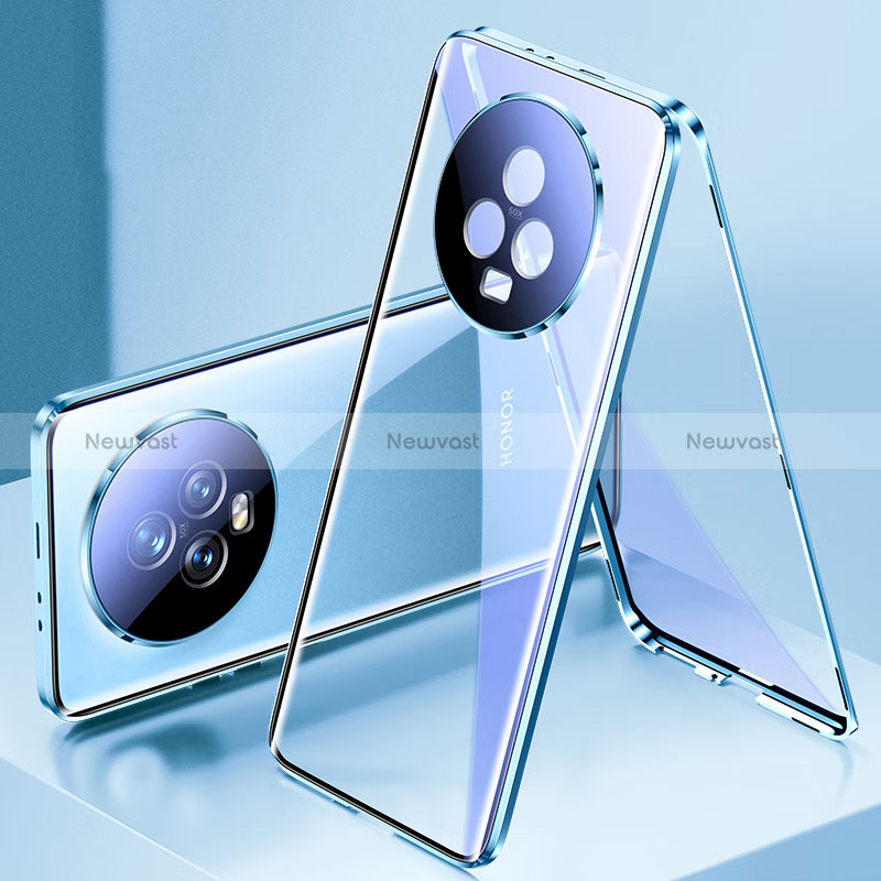 Luxury Aluminum Metal Frame Mirror Cover Case 360 Degrees for Huawei Honor Magic5 5G