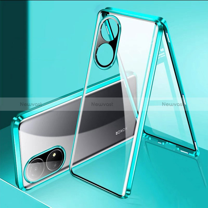 Luxury Aluminum Metal Frame Mirror Cover Case 360 Degrees for Huawei Honor X7