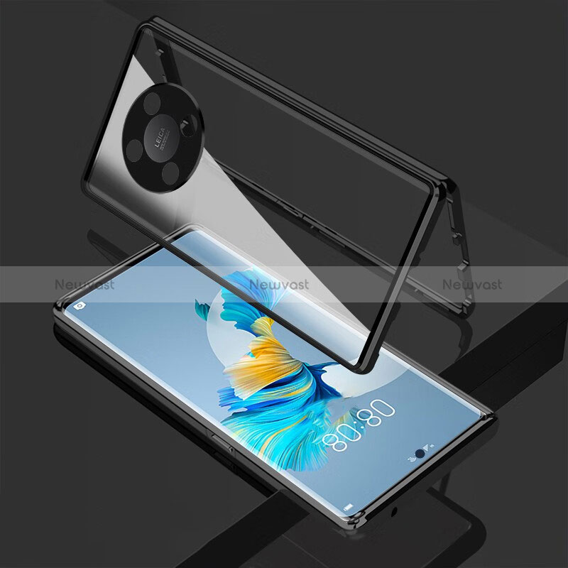 Luxury Aluminum Metal Frame Mirror Cover Case 360 Degrees for Huawei Honor X9 5G