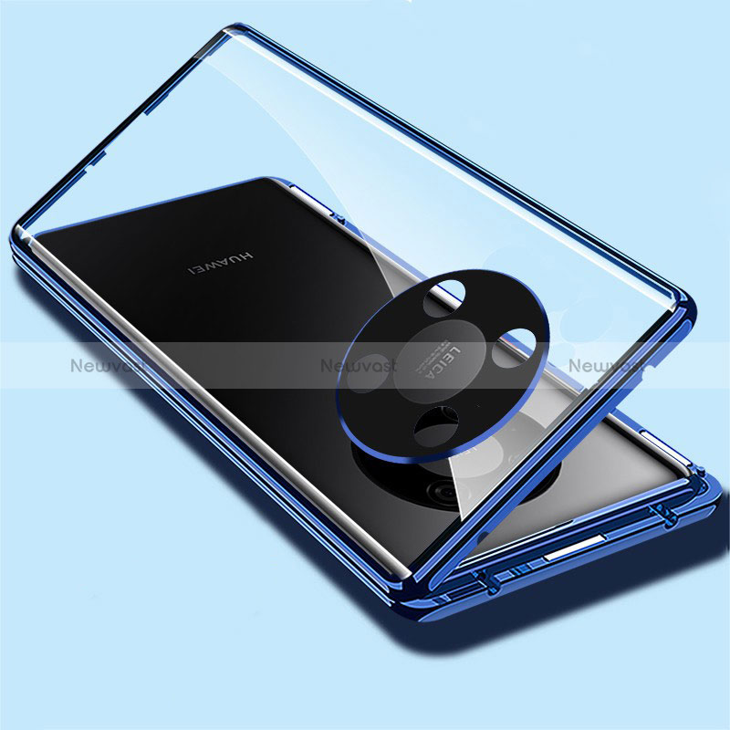 Luxury Aluminum Metal Frame Mirror Cover Case 360 Degrees for Huawei Honor X9 5G