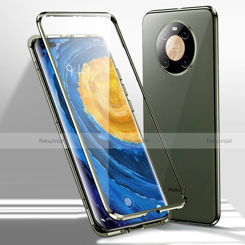 Luxury Aluminum Metal Frame Mirror Cover Case 360 Degrees for Huawei Mate 40E Pro 5G