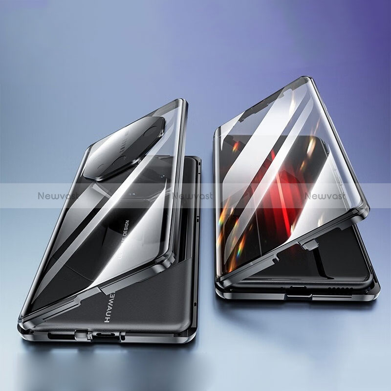 Luxury Aluminum Metal Frame Mirror Cover Case 360 Degrees for Huawei Mate 60 RS Ultimate