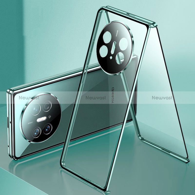 Luxury Aluminum Metal Frame Mirror Cover Case 360 Degrees for Huawei Mate X3