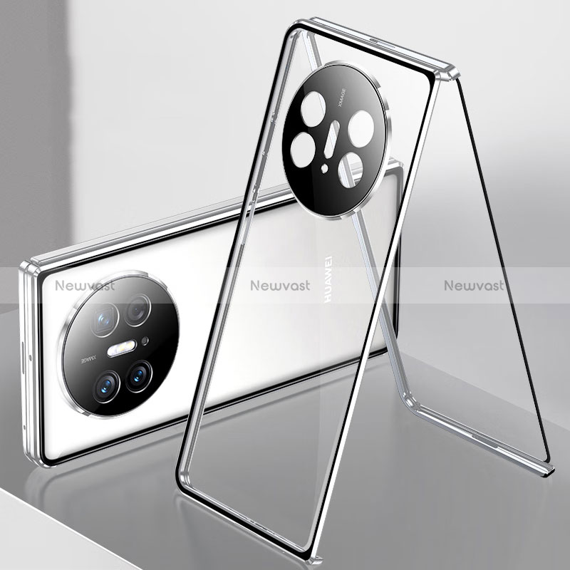 Luxury Aluminum Metal Frame Mirror Cover Case 360 Degrees for Huawei Mate X3