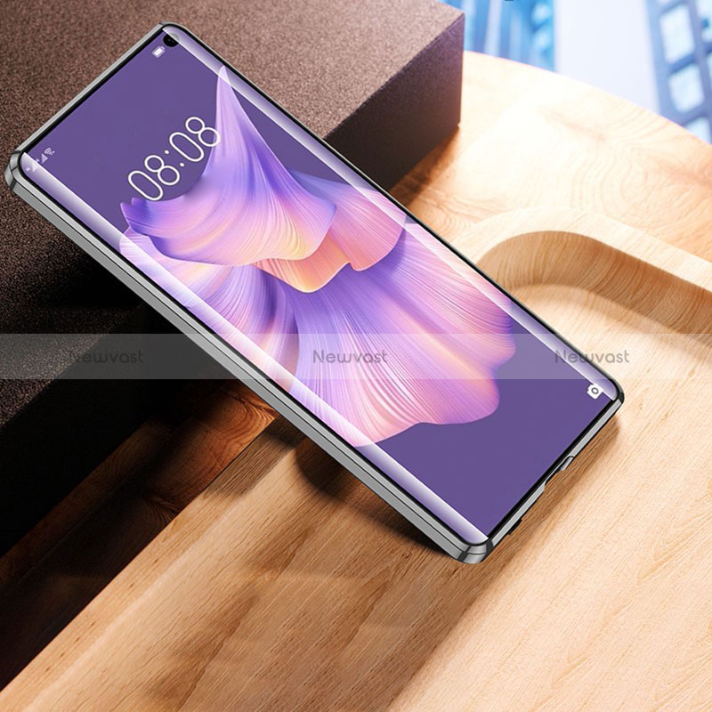 Luxury Aluminum Metal Frame Mirror Cover Case 360 Degrees for Huawei Mate Xs 2