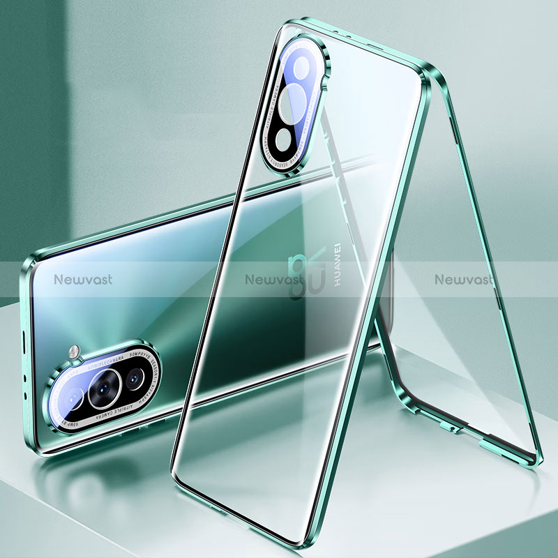 Luxury Aluminum Metal Frame Mirror Cover Case 360 Degrees for Huawei Nova 10