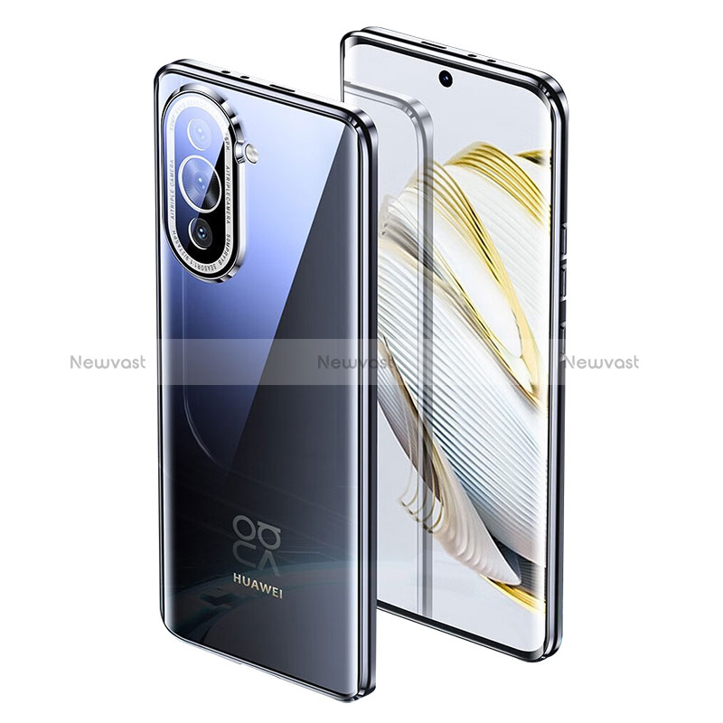 Luxury Aluminum Metal Frame Mirror Cover Case 360 Degrees for Huawei Nova 10