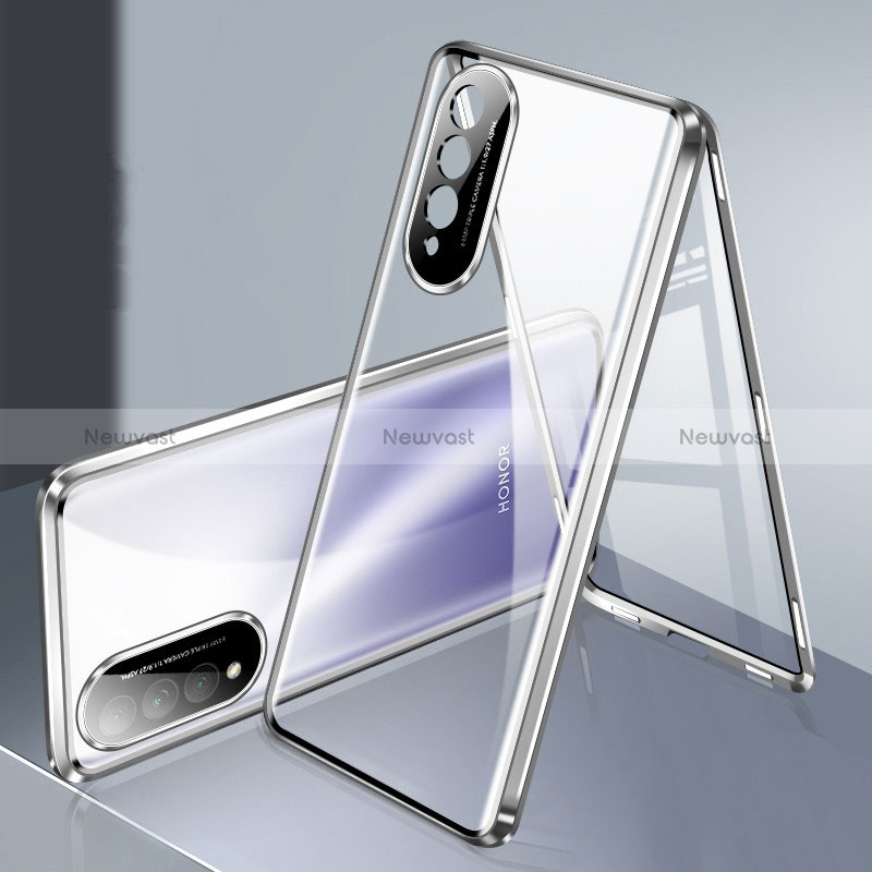 Luxury Aluminum Metal Frame Mirror Cover Case 360 Degrees for Huawei Nova 10z