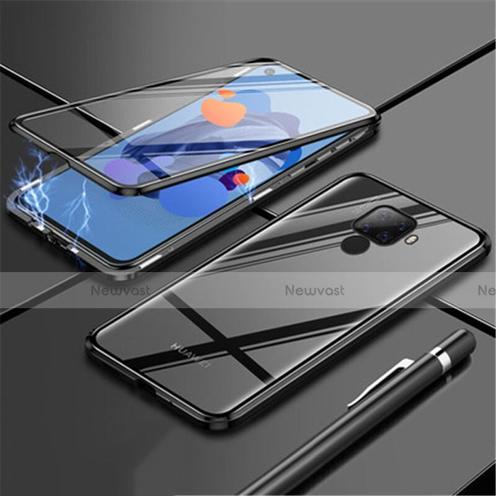 Luxury Aluminum Metal Frame Mirror Cover Case 360 Degrees for Huawei Nova 5i Pro