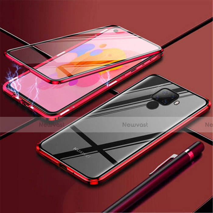 Luxury Aluminum Metal Frame Mirror Cover Case 360 Degrees for Huawei Nova 5i Pro