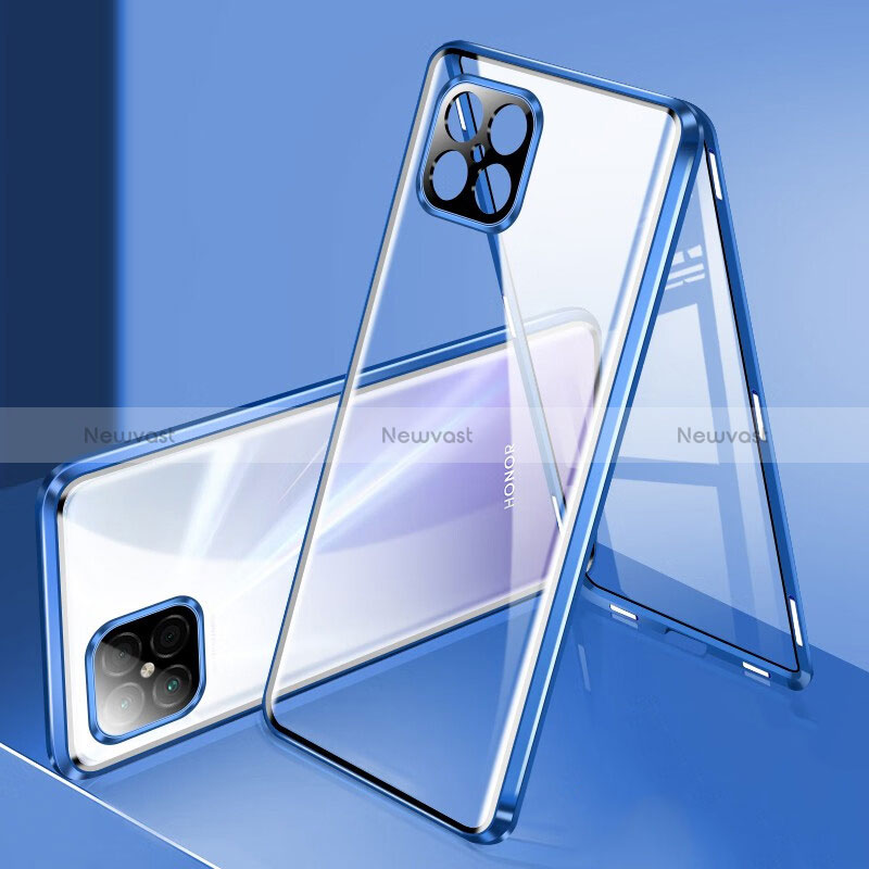 Luxury Aluminum Metal Frame Mirror Cover Case 360 Degrees for Huawei Nova 8 SE 4G